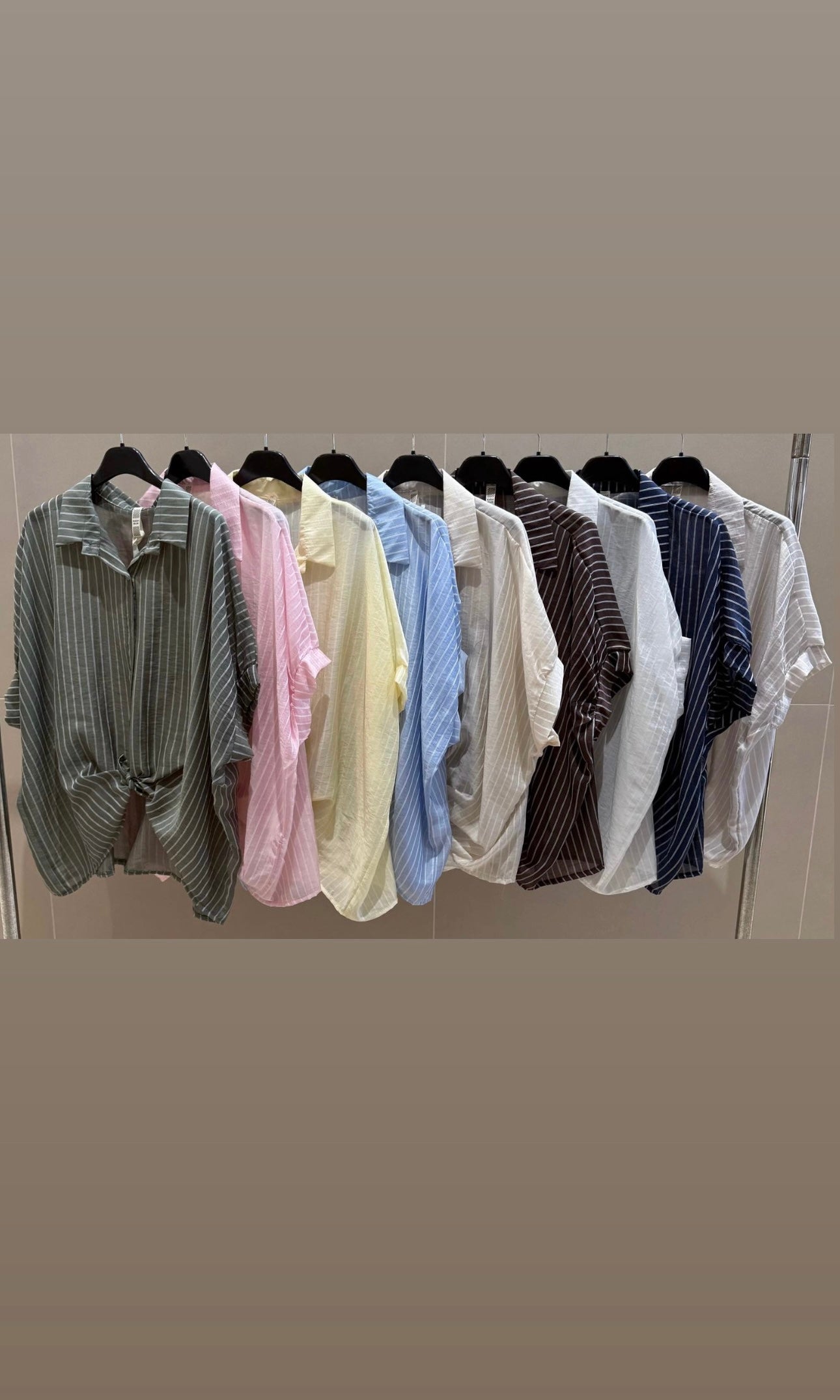 Wholesale Shaunie Pinstripe Knot Shirt for Boutique Retailers - Catwalk style wholesale