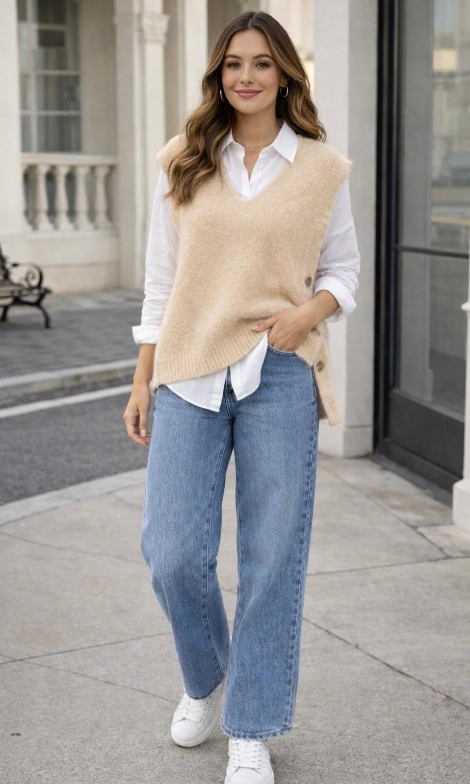 Faith High Waist Wide Leg Jean 9037