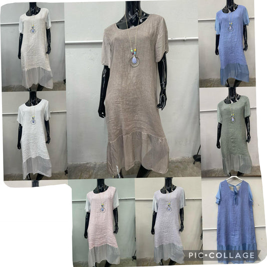 Sahara Linen Tie Back Dress