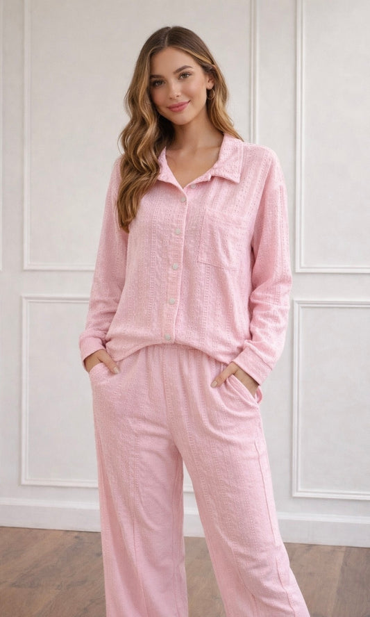 Nikki embossed co-ord