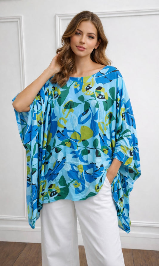 Wholesale Sara oversized print top for Boutique Retailers - Catwalk style wholesale