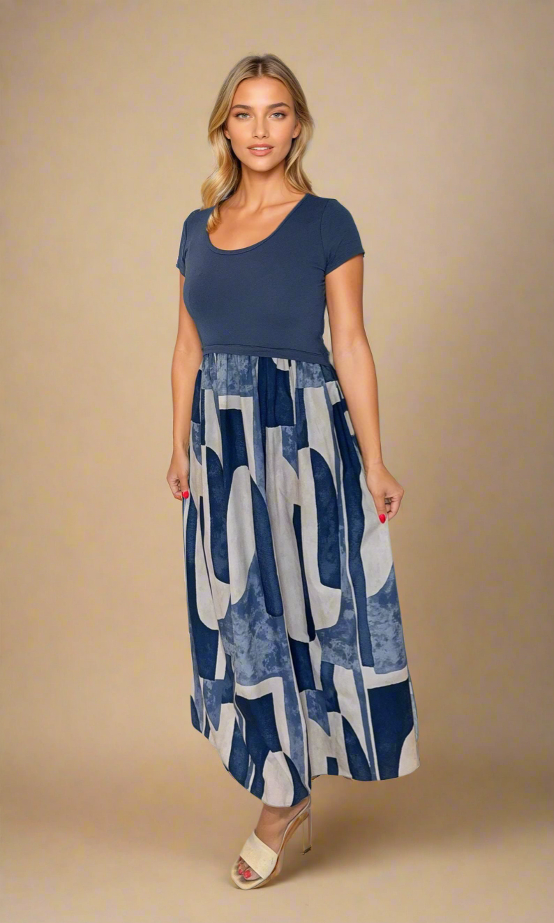 Catalina Abstract Maxi Dress