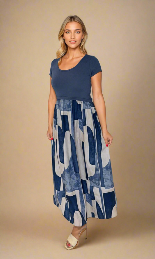 Catalina Abstract Maxi Dress