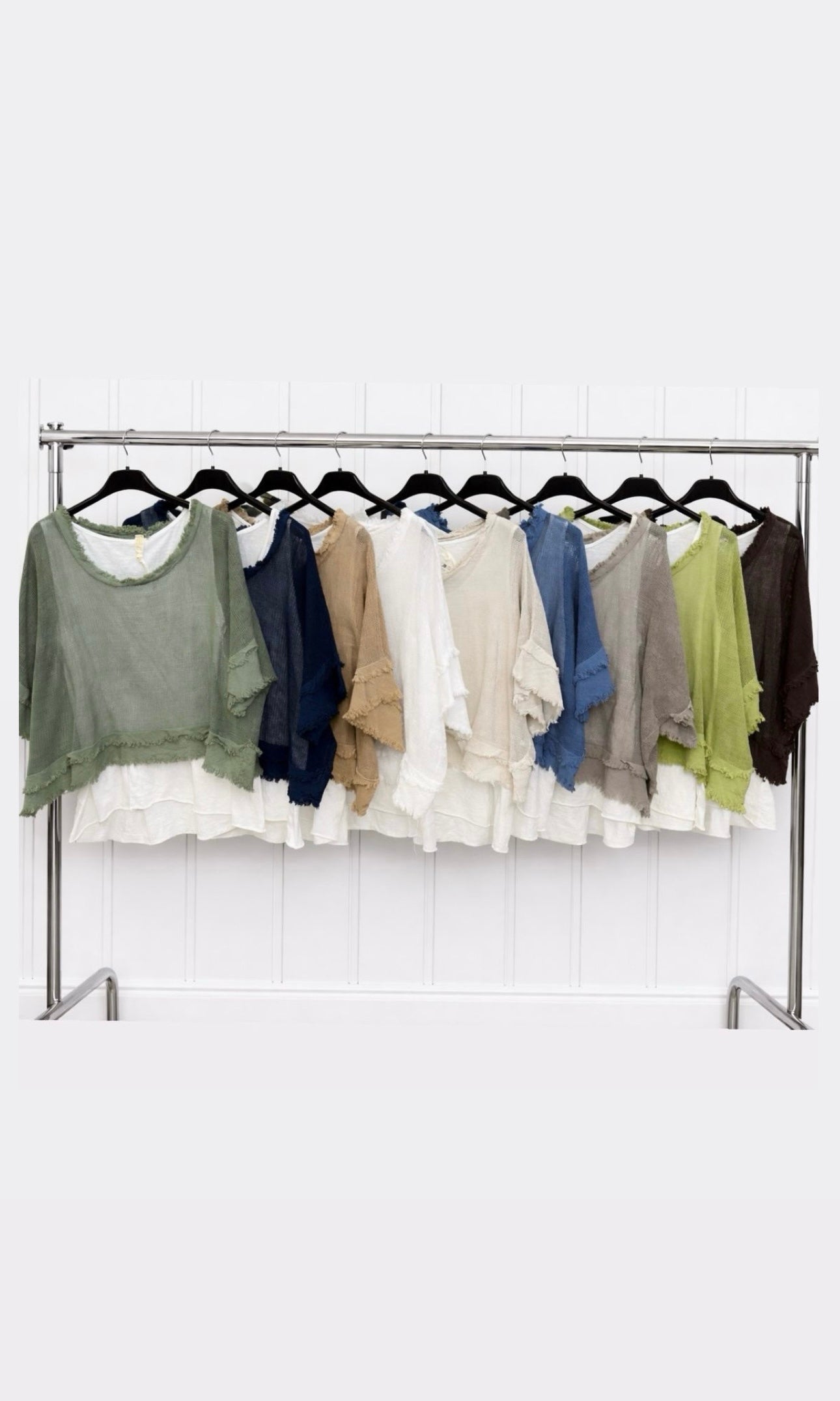 Wholesale Collette Raw Edge Overlay Top for Boutique Retailers - Catwalk style wholesale