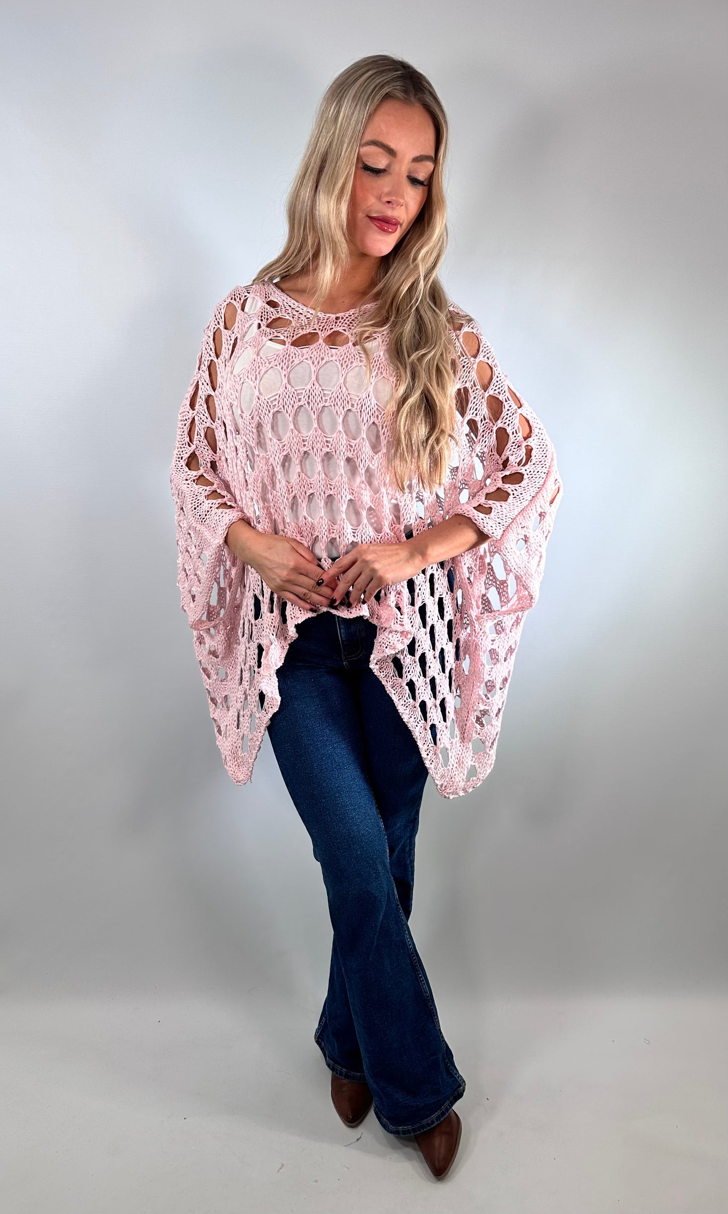 Millie Oversized crochet top