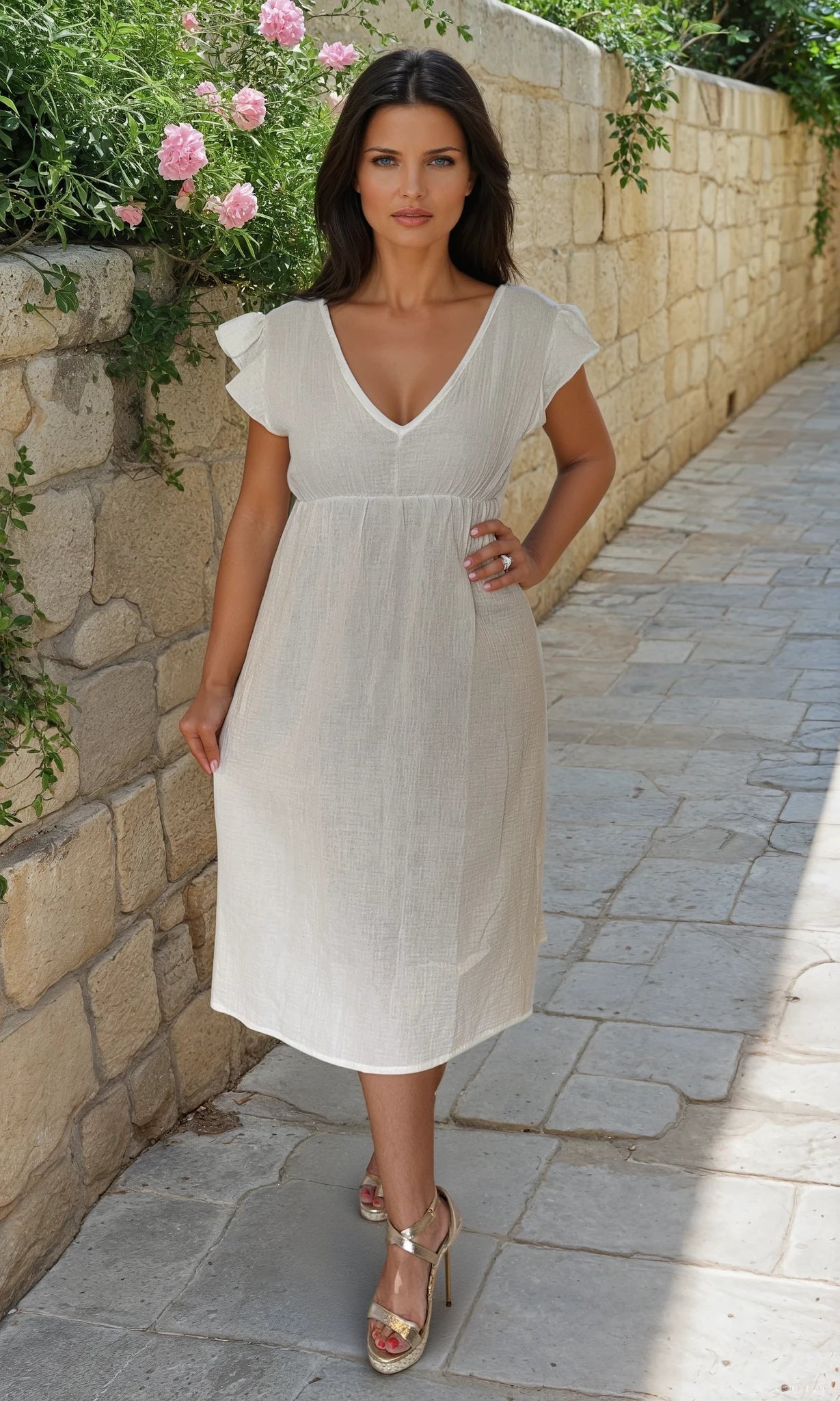 Jilly Frill Sleeve Dress