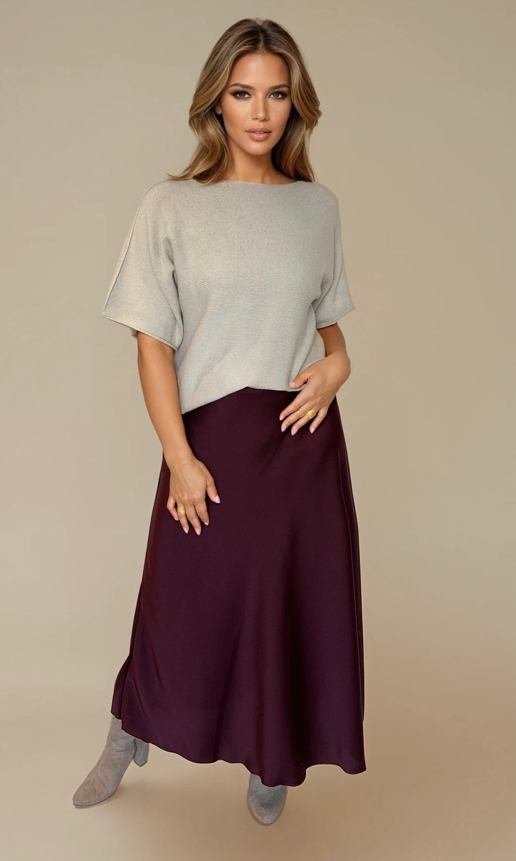 Jasmine Satin Skirt