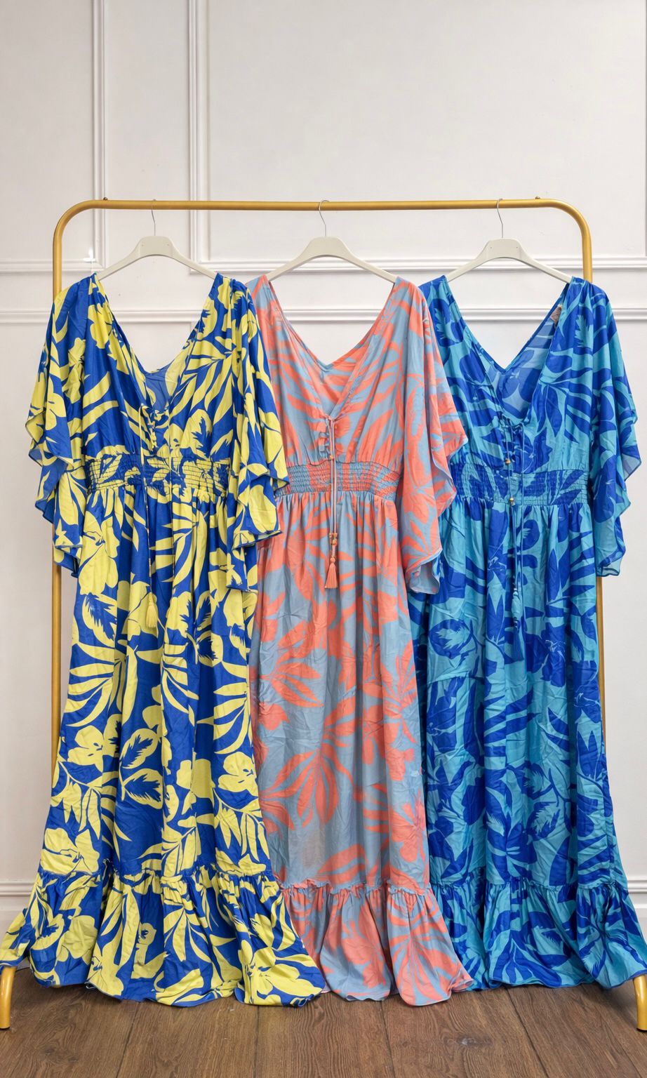 Saffron Silk Feel Maxi Dress