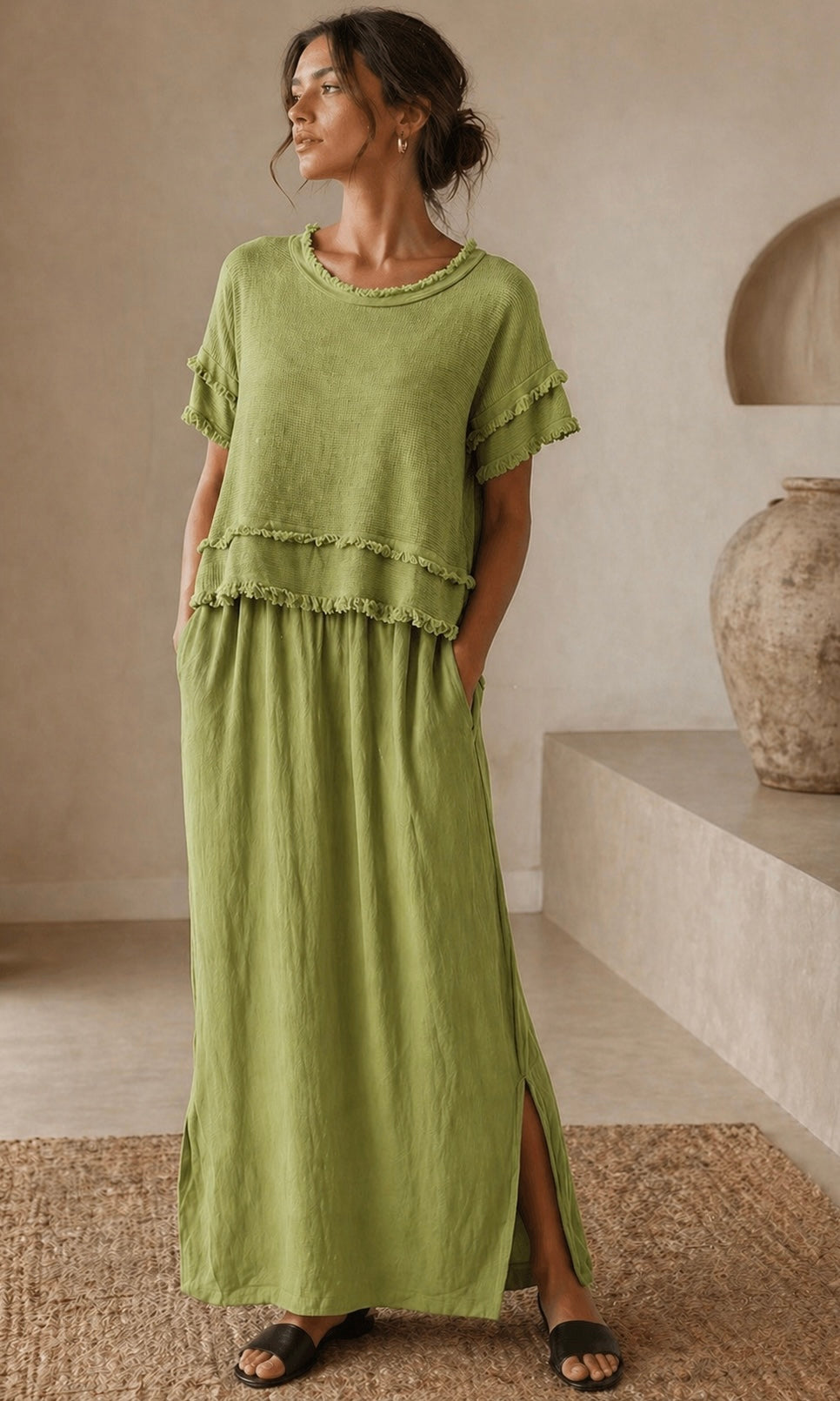 Wholesale Betsy Raw edge 2 piece dress for Boutique Retailers - Catwalk style wholesale