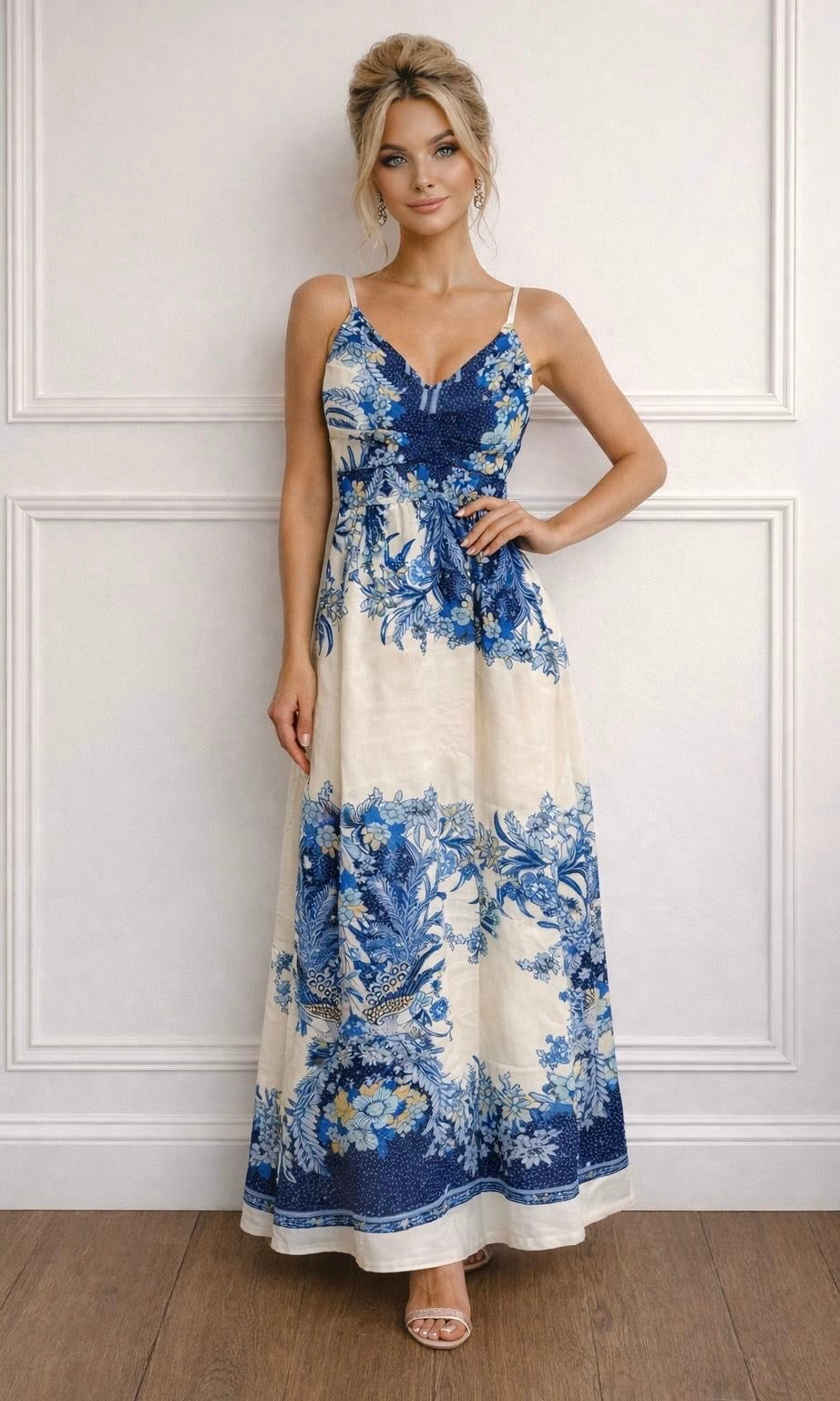 Cleo print maxi Dress