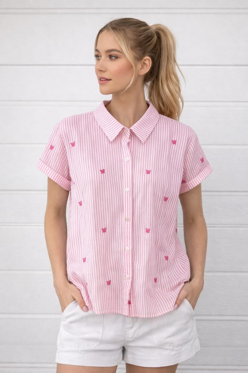 Pippa short sleeve heart shirt