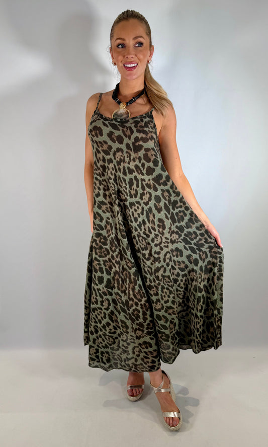 Leopard print maxi