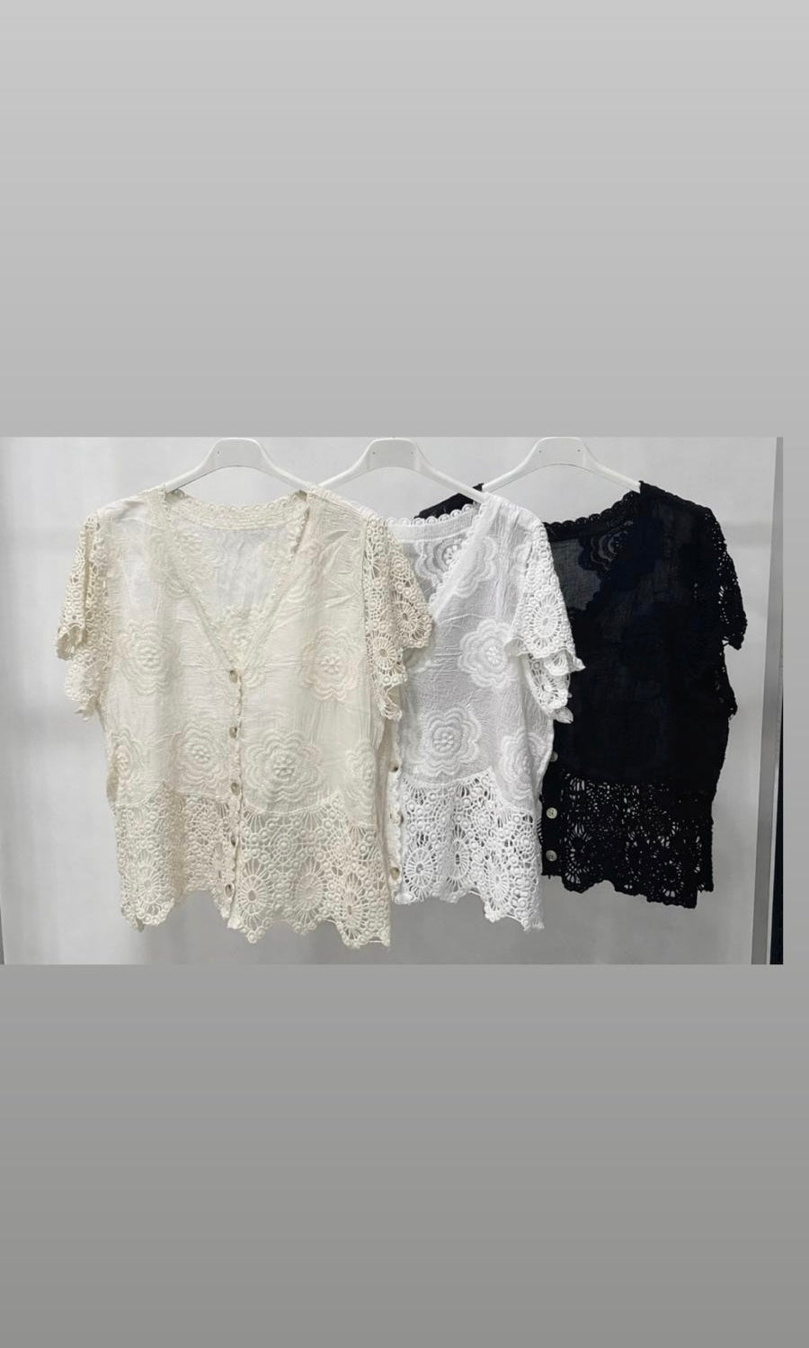 Charlotte Crochet Edge Cardi