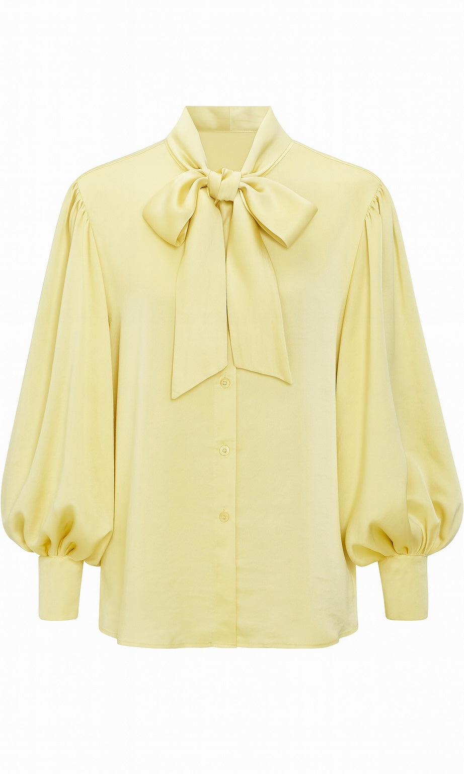 Zara Satin Bow Blouse