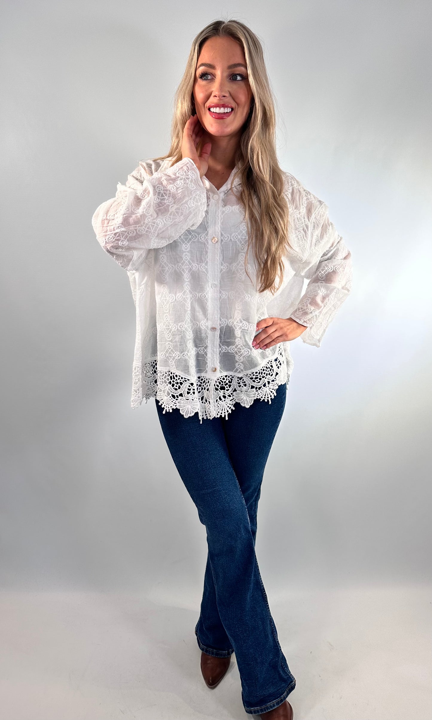 Embroidery anglaise shirt