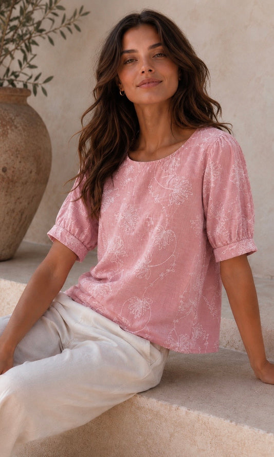 Skyla embroidered Top