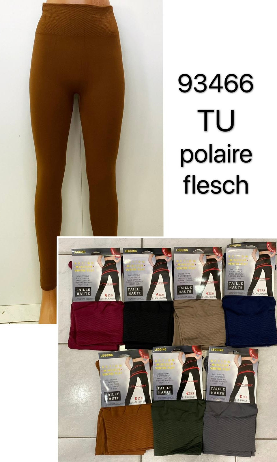 High waist fleece lined leggings