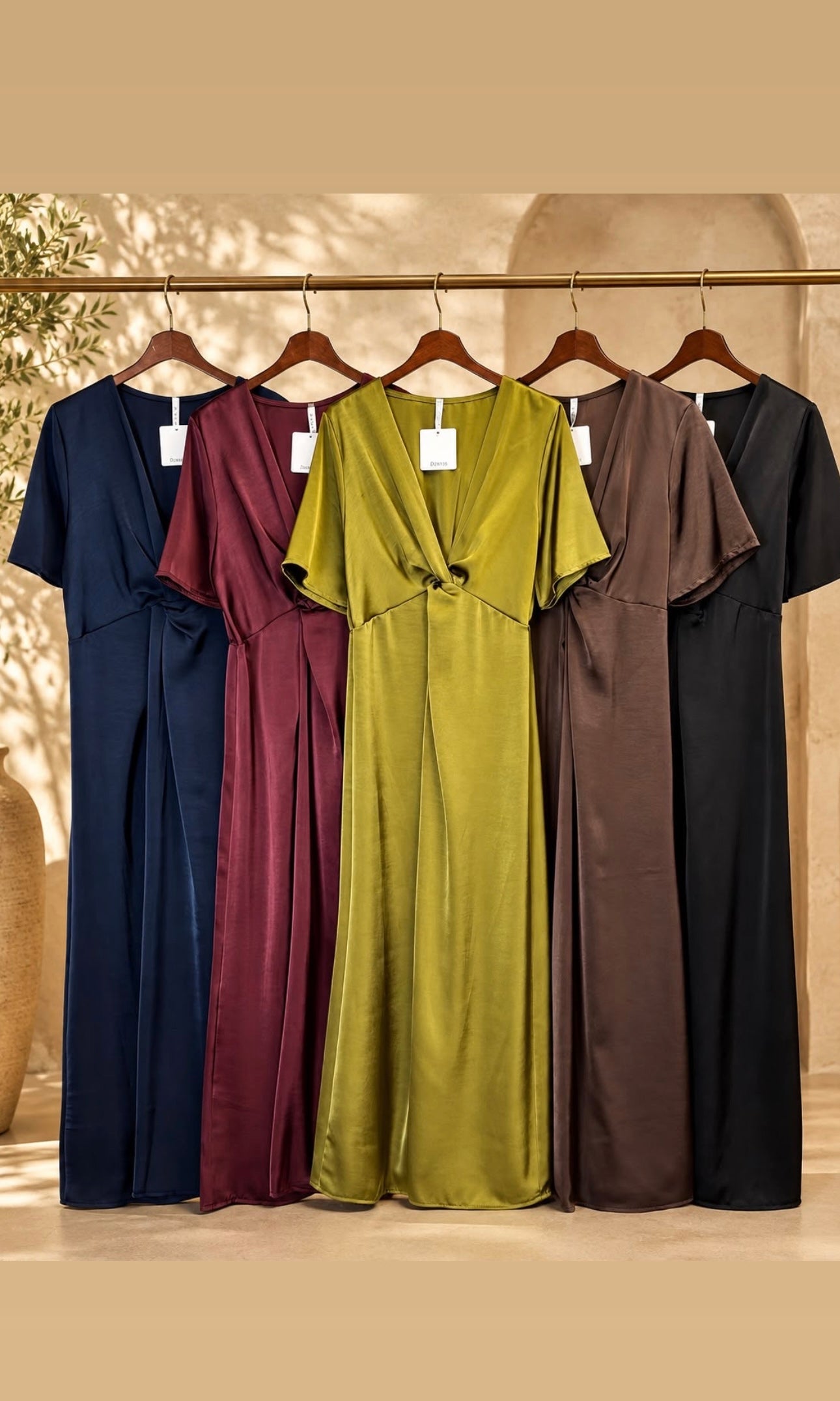 Grace Satin Knot Dress