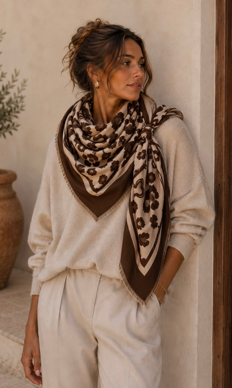 Cashmere Blend Heart Scarf
