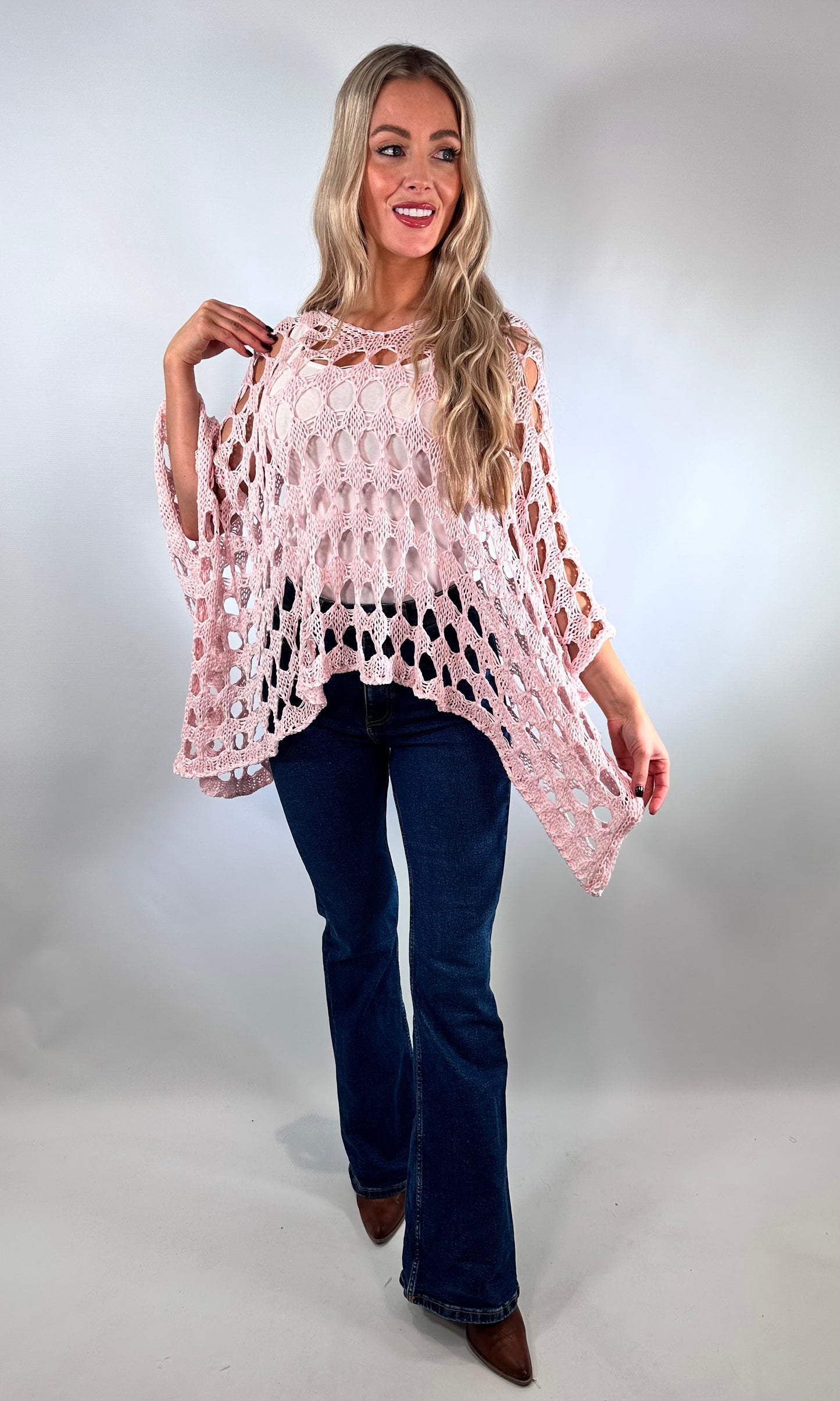 Millie Oversized crochet top