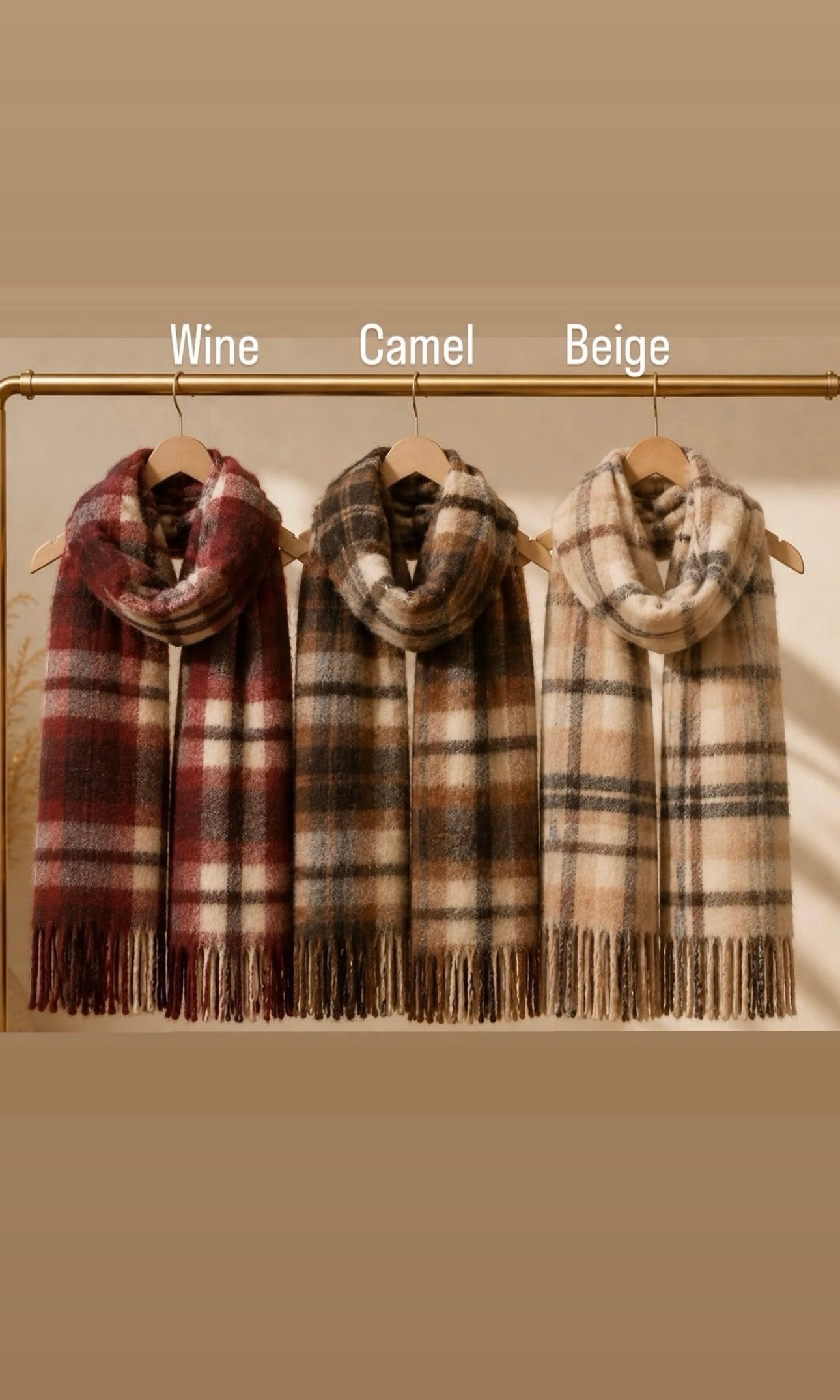 Soft Checked Scarf