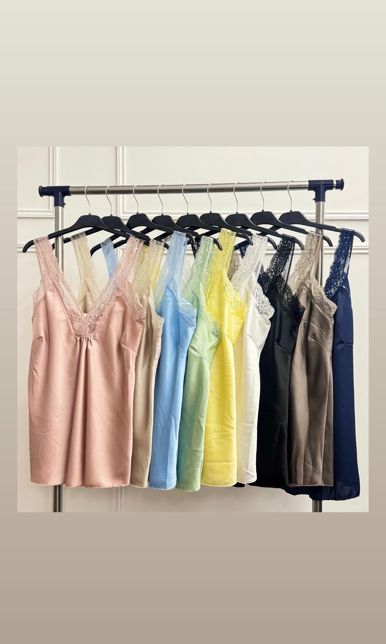 Lace Trim Satin Vest