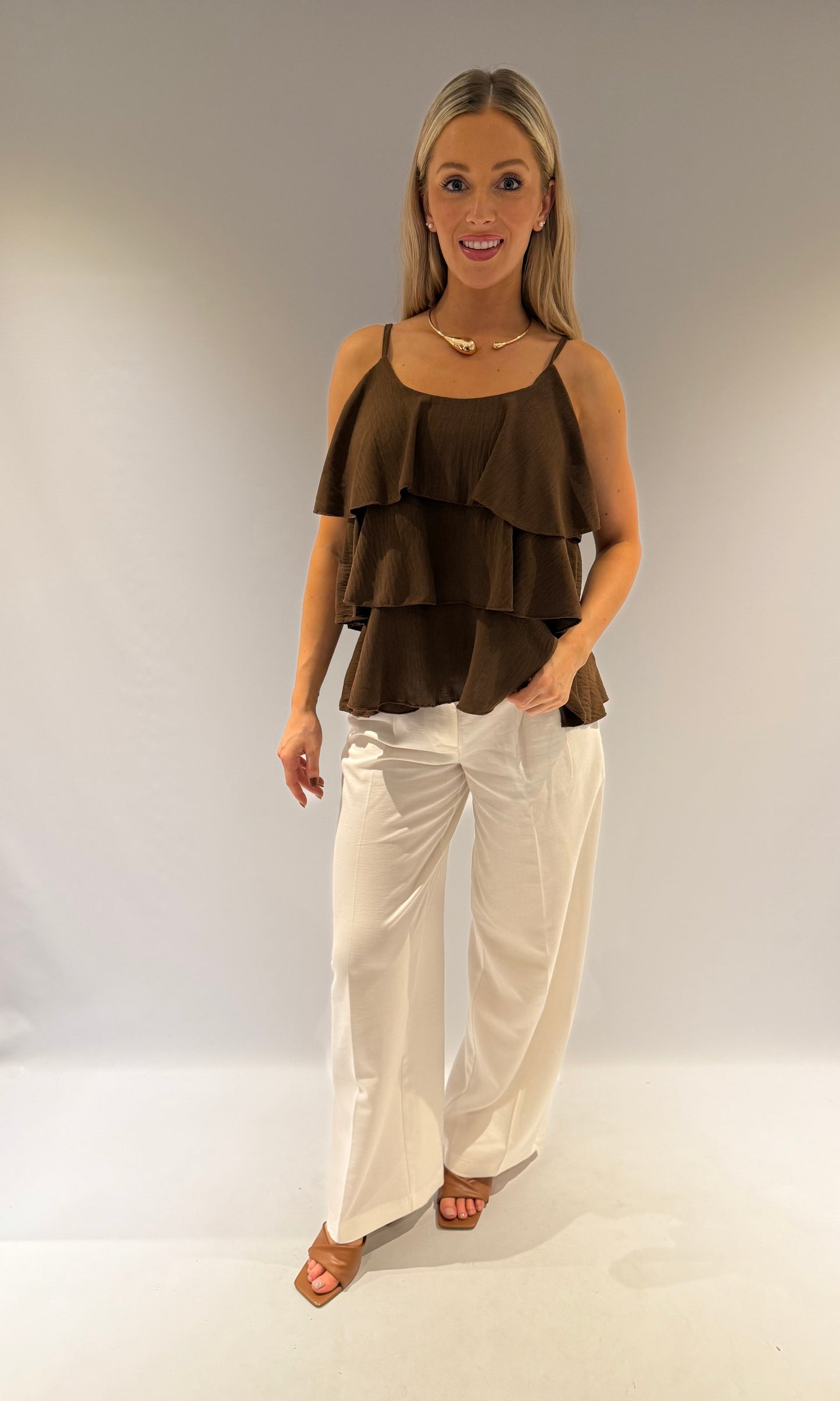 Emilia frill layered Top