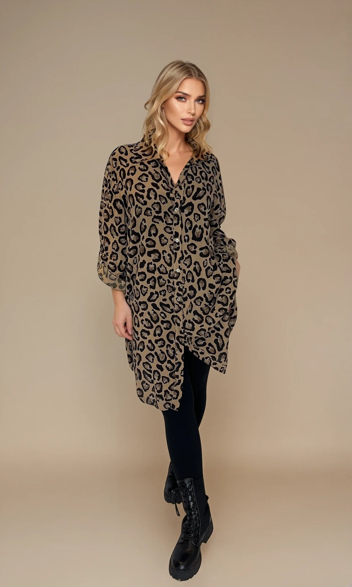 Leona leopard shirt