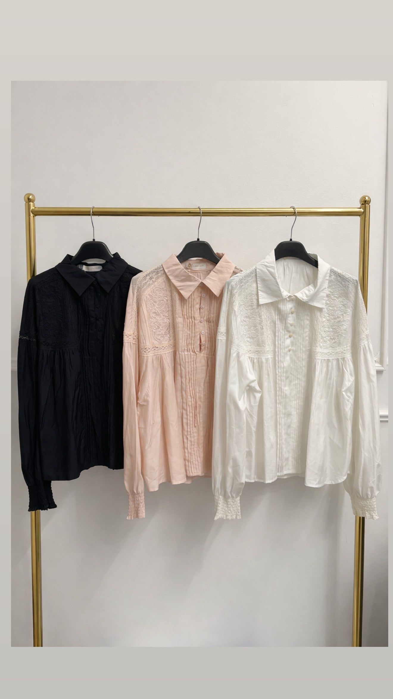 Lucia lace detail blouse