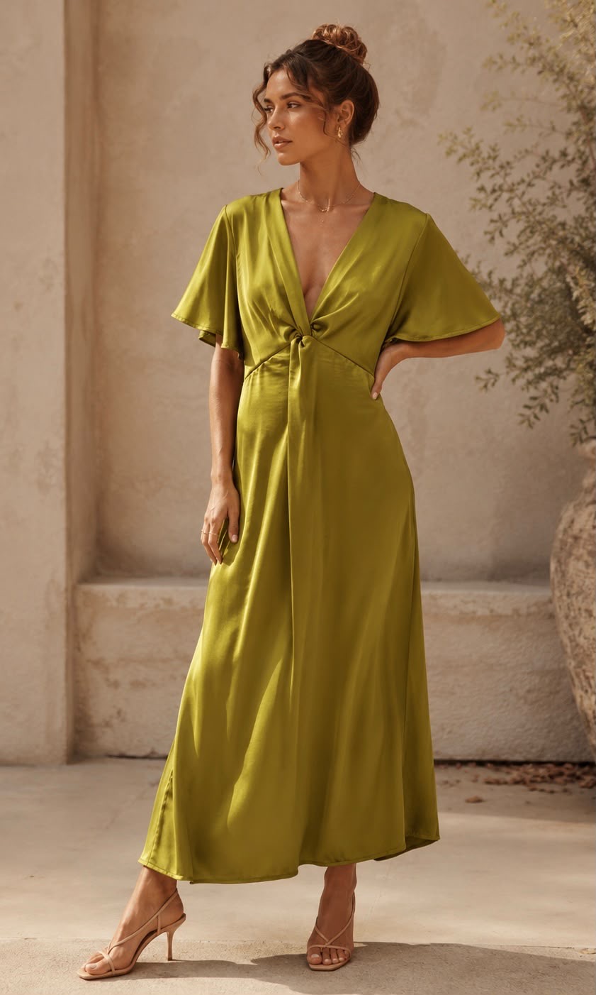 Grace Satin Knot Dress