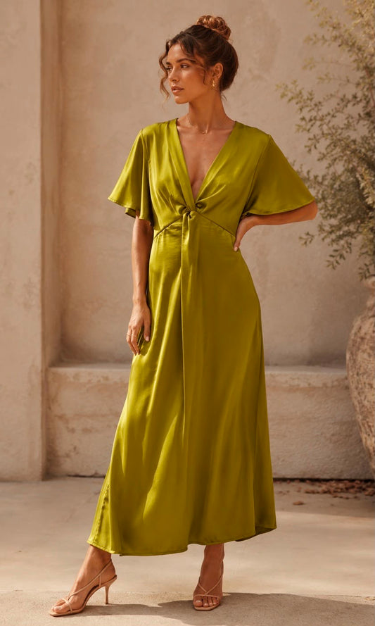 Grace Satin Knot Dress