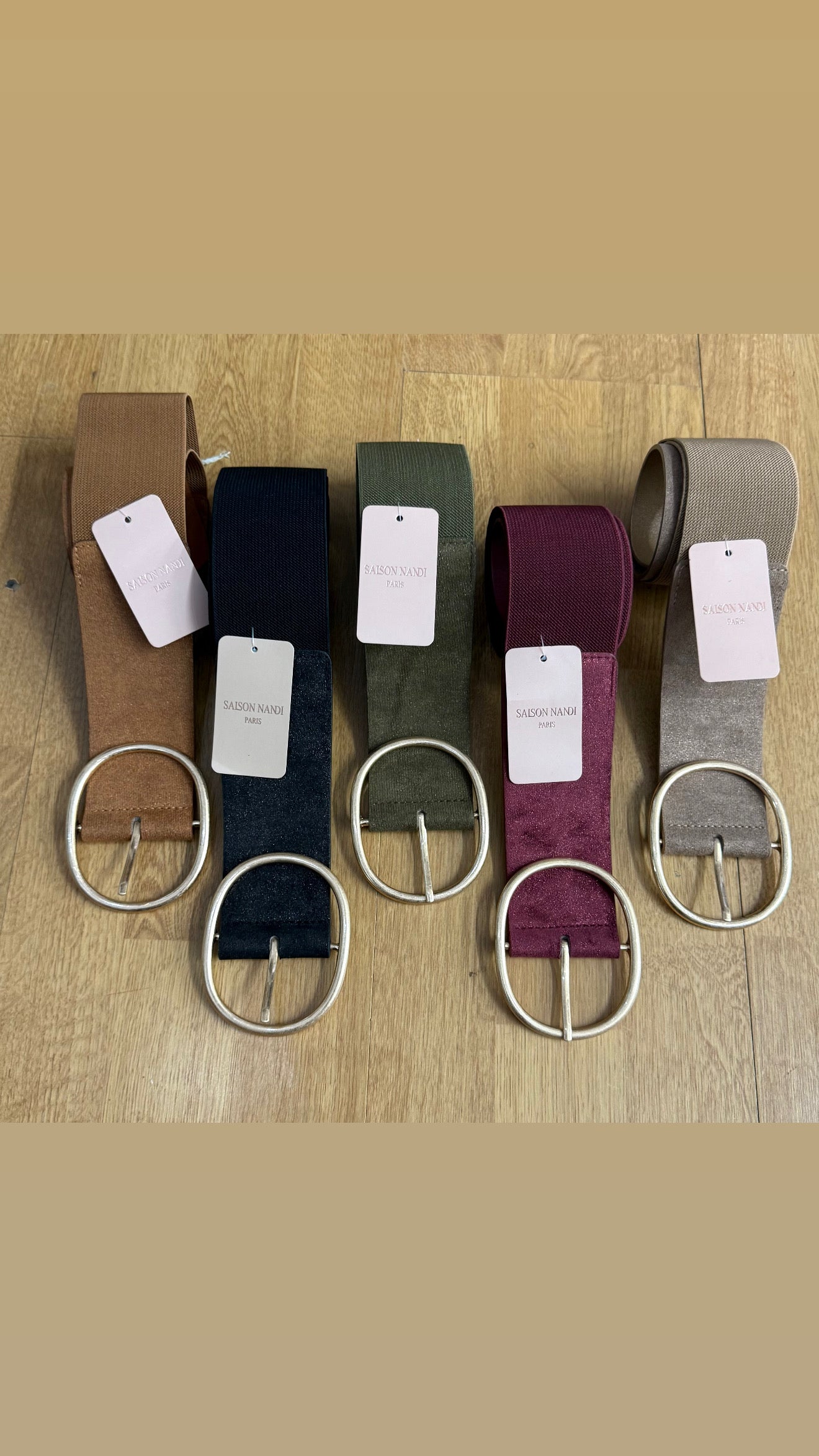 Elasticated shimmer belts