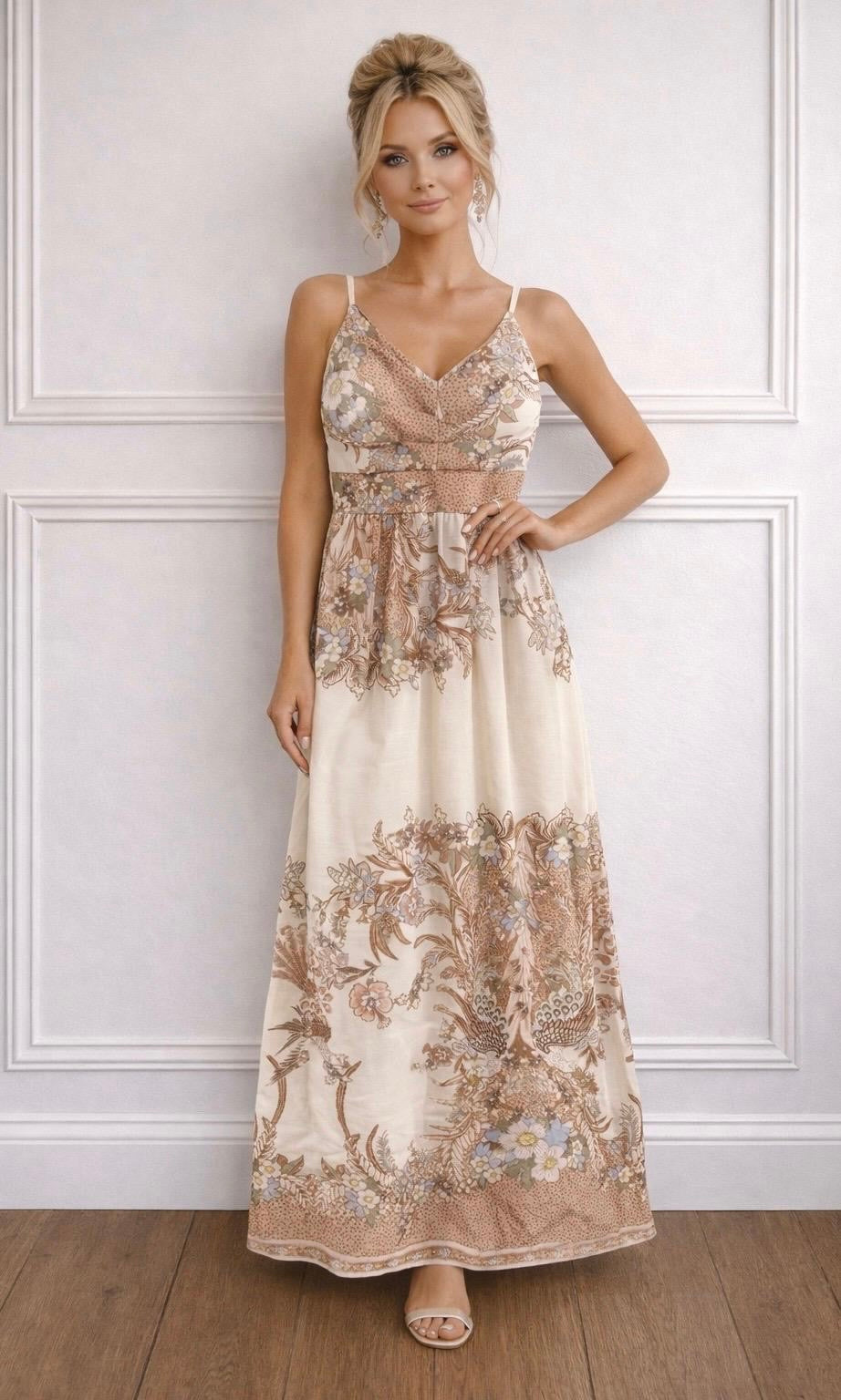 Cleo print maxi Dress