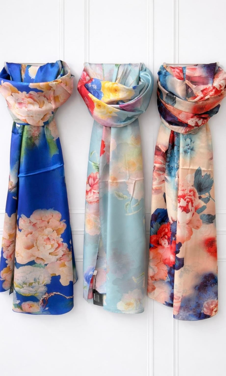 Peony Silk Scarf