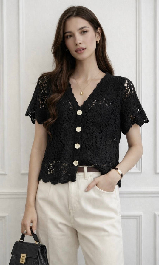 Matilda Crochet Cardi