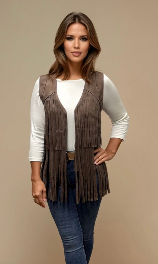 Shauna fringe Waistcoat