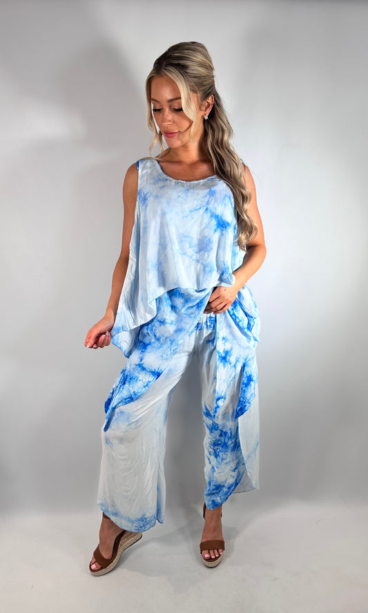 Tie dye Boho 3 Piece Co-ord