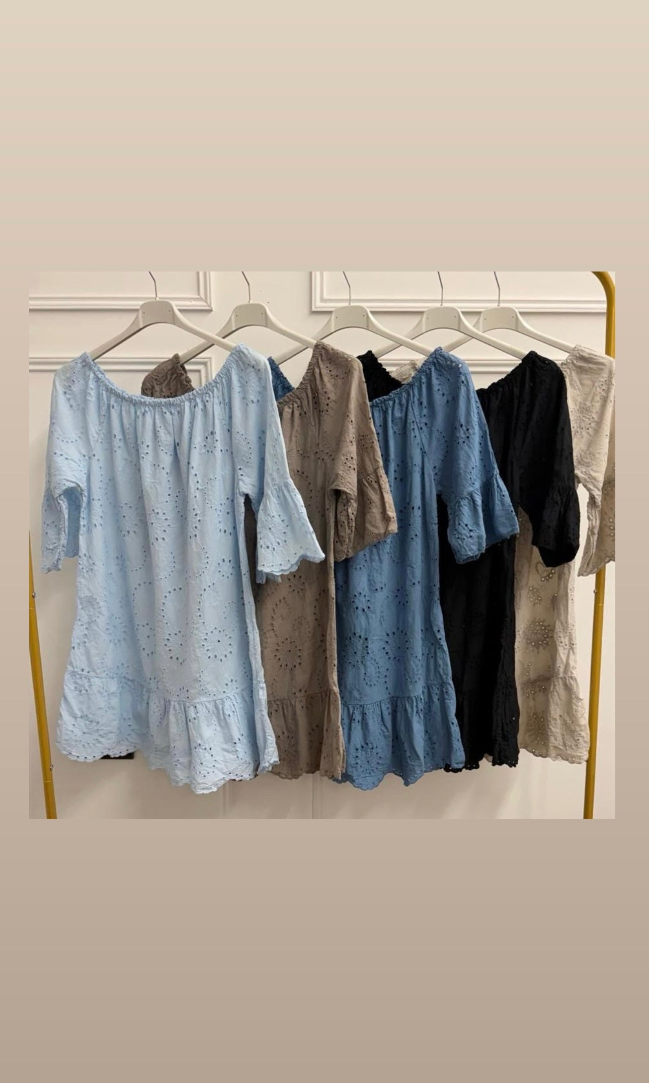 Nina Embroidered Anglaise Dress/Top