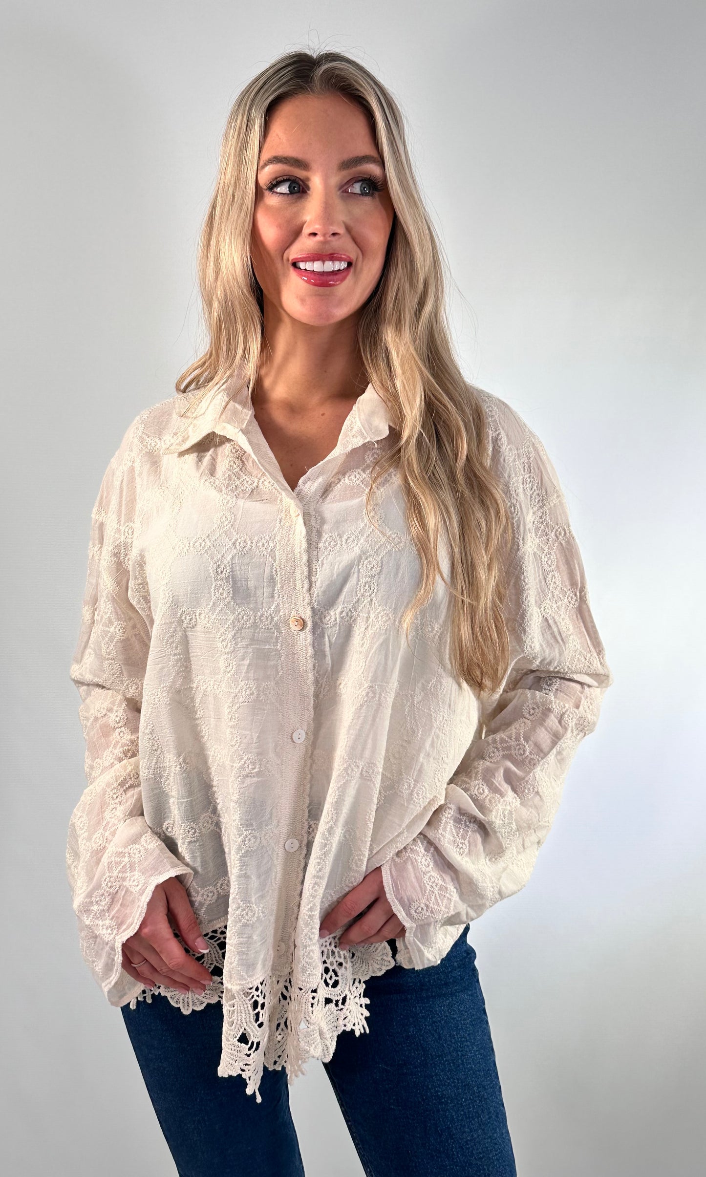 Embroidery anglaise shirt