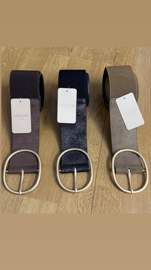 Elasticated shimmer belts