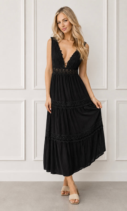 Neve Crochet Maxi Dress