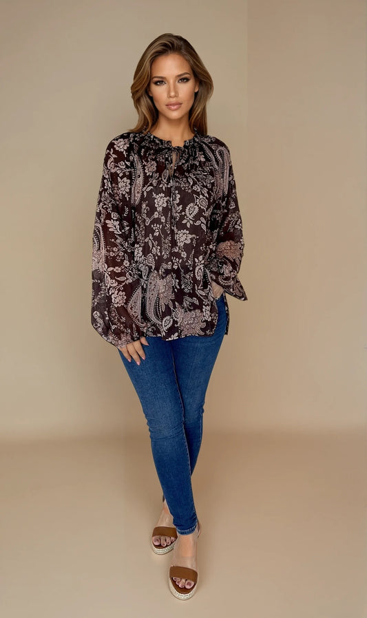 Bethany Paisley blouse