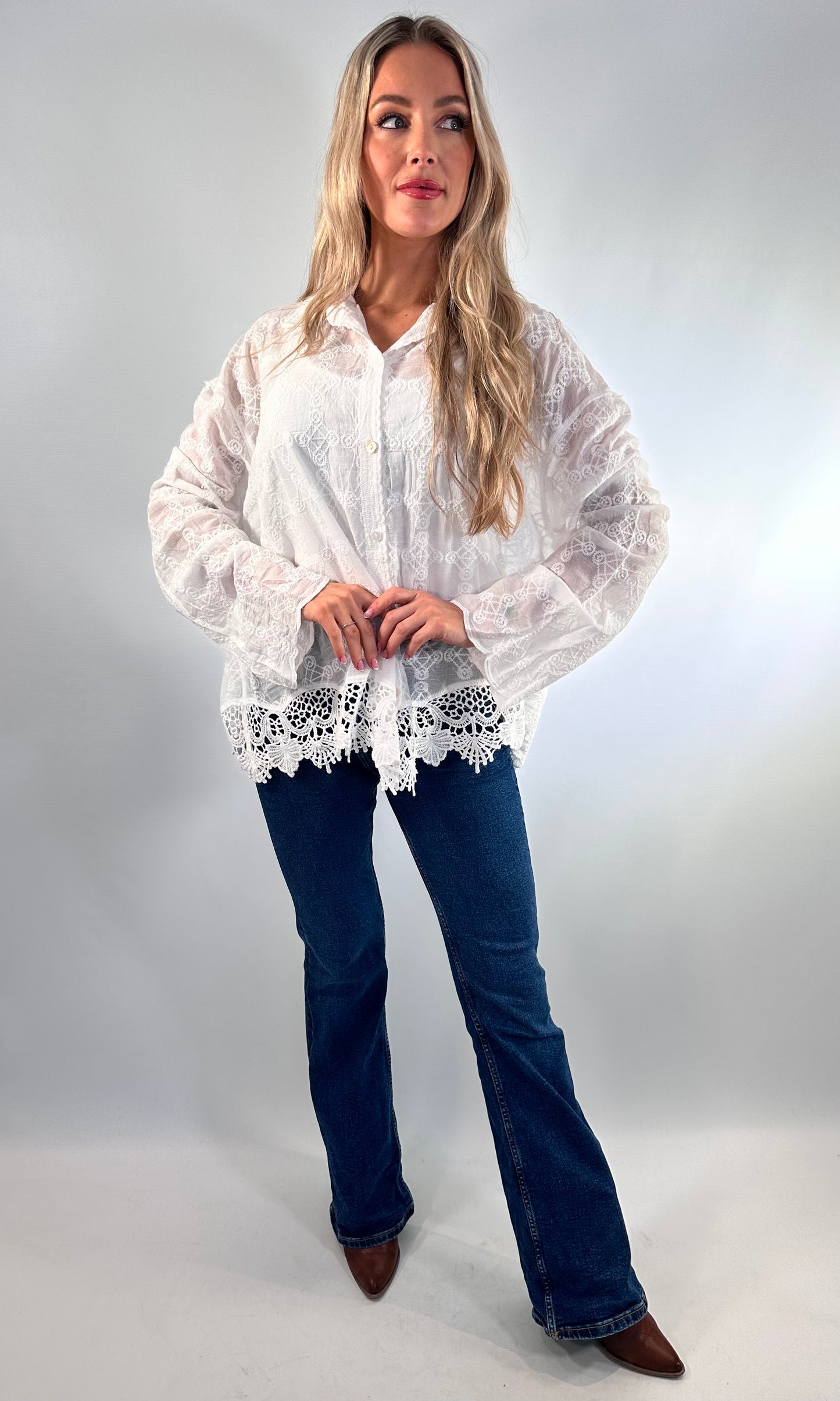 Embroidery anglaise shirt