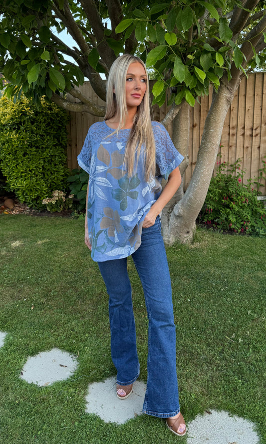 Floral Cotton Top