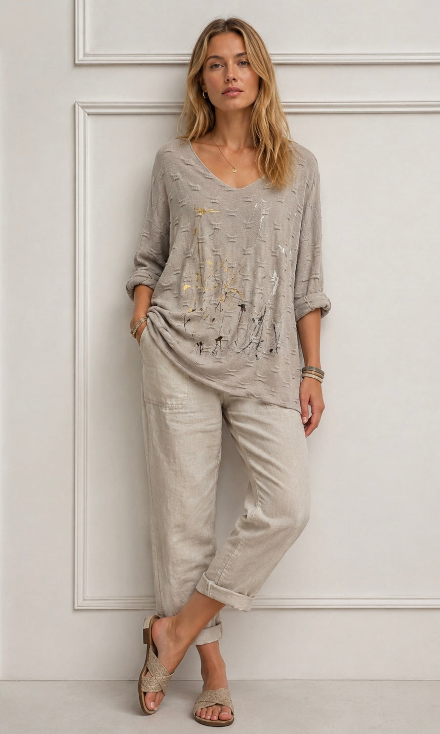 Wholesale Ava Embossed Gold Splash J for Boutique Retailers - Catwalk style wholesale
