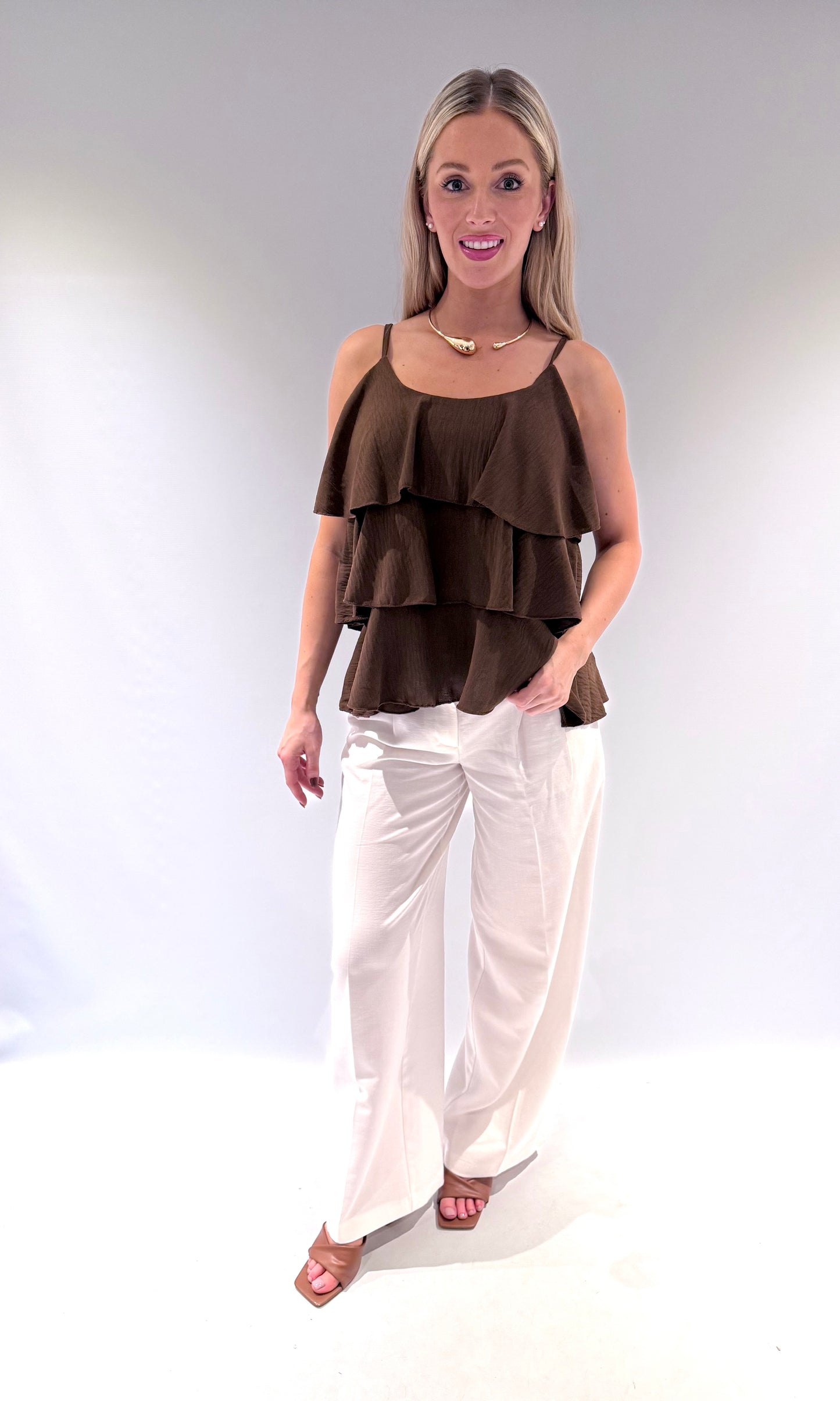 Emilia frill layered Top