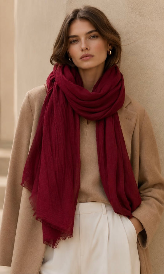 Boho Raw Edge Scarf