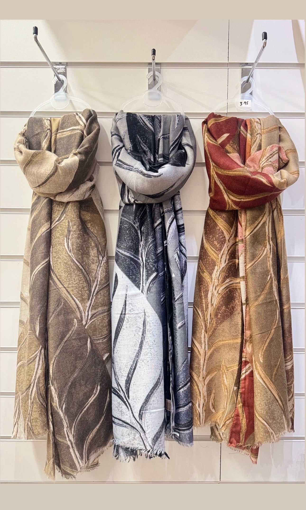 Branch print scarf