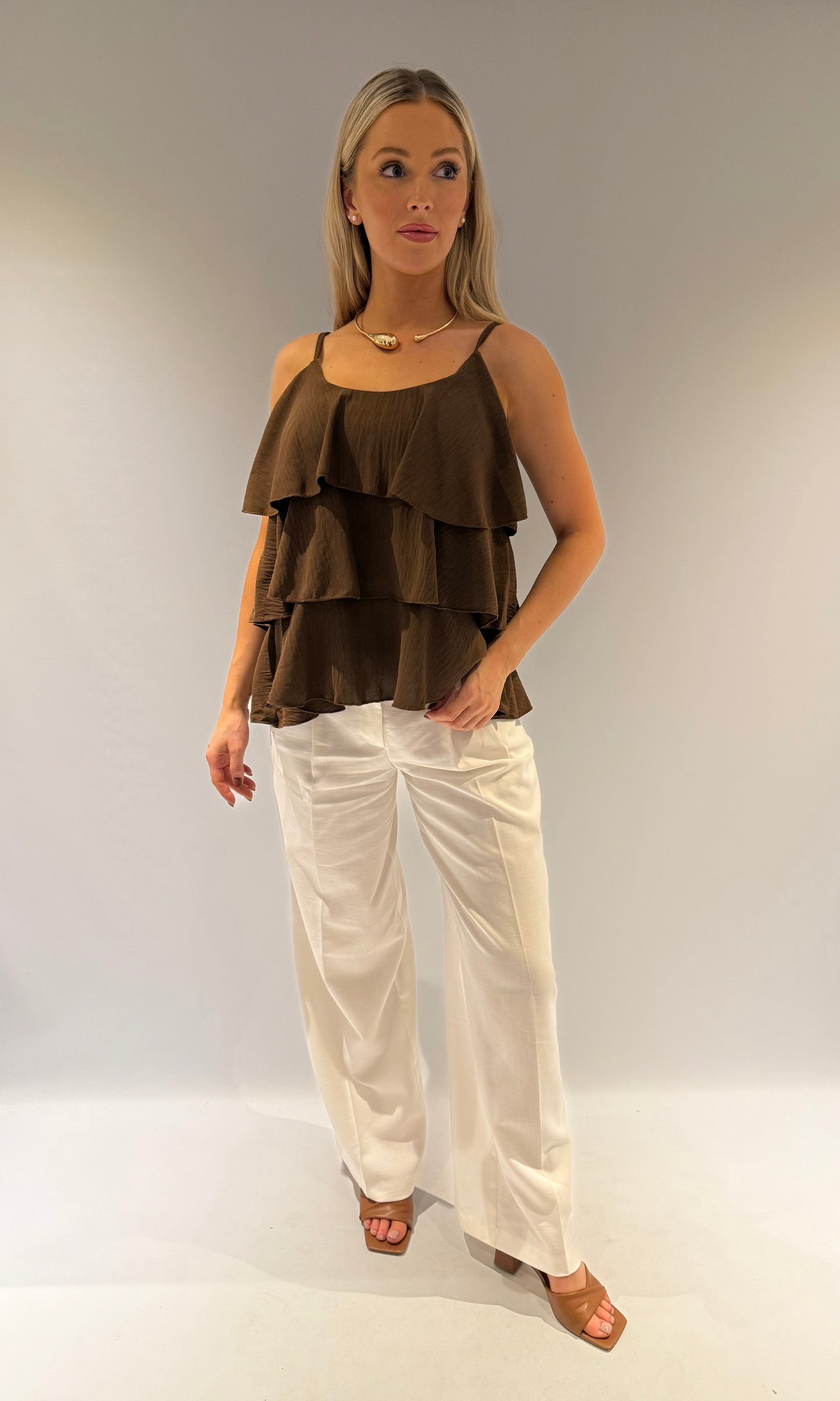 Emilia frill layered Top