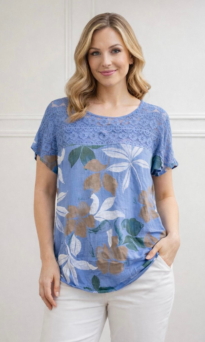 Floral Cotton Top